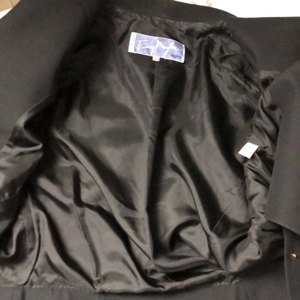 MUGLER Black Women's Tailored Peplum Jacket Size 40 - Picture 15 of 16